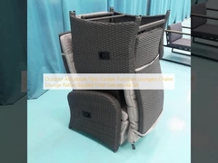 Mobili da giardino per patio regolabili per esterno lettini sedia salotto rotina lettino lettino divano set