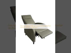 Vendita calda divano in pelle set angolo divano reclinabile in pelle sezionale per il soggiorno